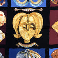 Load image into Gallery viewer, Hermes Black Multi Persona Square Silk Twill Scarf