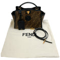 Load image into Gallery viewer, Fendi Black Patent Peekaboo Bag with Bag Coat