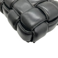 Load image into Gallery viewer, Bottega Veneta Black Leather Medium Padded Cassette Intrecciato Shoulder Bag