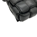 Load image into Gallery viewer, Bottega Veneta Black Leather Medium Padded Cassette Intrecciato Shoulder Bag