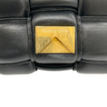 Load image into Gallery viewer, Bottega Veneta Black Leather Medium Padded Cassette Intrecciato Shoulder Bag