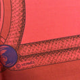 Load image into Gallery viewer, Hermes Red / Orange Brandebourgs Square Silk Twill Scarf