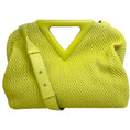 Load image into Gallery viewer, Bottega Veneta Seagrass Lambskin Knit Large The Point Triangle Bag