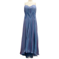 Load image into Gallery viewer, Rene Ruiz Collection Blue Iridescent Beaded Strapless Gown / Formal Dress