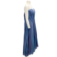 Load image into Gallery viewer, Rene Ruiz Collection Blue Iridescent Beaded Strapless Gown / Formal Dress