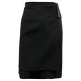 Load image into Gallery viewer, Akris Dark Brown Layered Wool Skirt