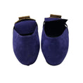 Load image into Gallery viewer, Tod's Purple / Gold Buckle Suede Loafers Flats