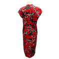 Load image into Gallery viewer, Dries Van Noten Red / Black Multi Floral Printed Midi Dress