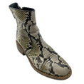 Load image into Gallery viewer, Zadig & Voltaire Beige Empress Wild Snakeskin Embossed Leather Boots