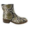 Load image into Gallery viewer, Zadig & Voltaire Beige Empress Wild Snakeskin Embossed Leather Boots