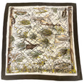 Load image into Gallery viewer, Hermes Brown / Ivory Multi Grand Vent Square Silk Twill Scarf