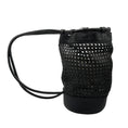 Load image into Gallery viewer, Cult Gaia Black Fifi Woven Leather Mini Backpack