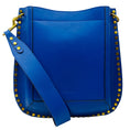 Load image into Gallery viewer, Isabel Marant Blue Oskan Studded Leather Shoulder Bag