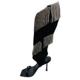 Load image into Gallery viewer, Giuseppe Zanotti Black Demode 105 Crystal Embellished Satin Sandals