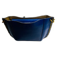 Load image into Gallery viewer, Isabel Marant Blue Oskan Studded Leather Shoulder Bag
