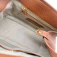 Load image into Gallery viewer, Loro Piana Brown Fjord Leather Globe Bag