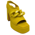 Load image into Gallery viewer, Stella McCartney Lime Skyla Stretch Platform Sandals

