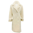 Load image into Gallery viewer, Tom Ford Ivory Fall 2018 Crystal Button Double Breasted Shearling Coat
