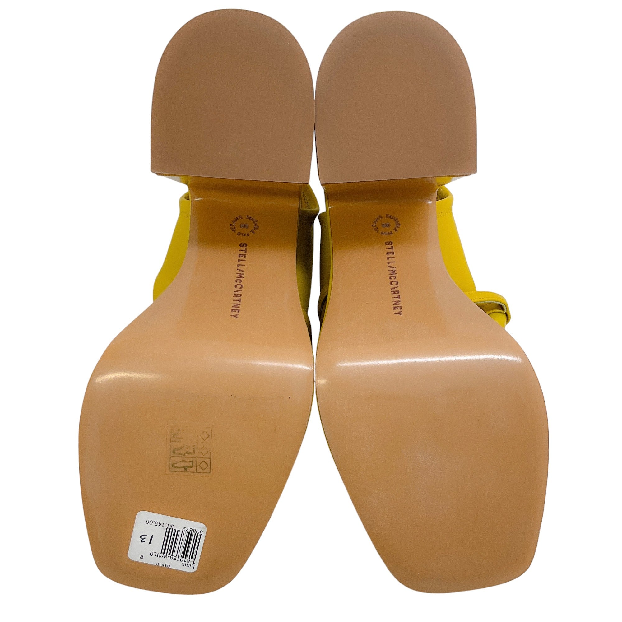 Stella McCartney Lime Skyla Stretch Platform Sandals