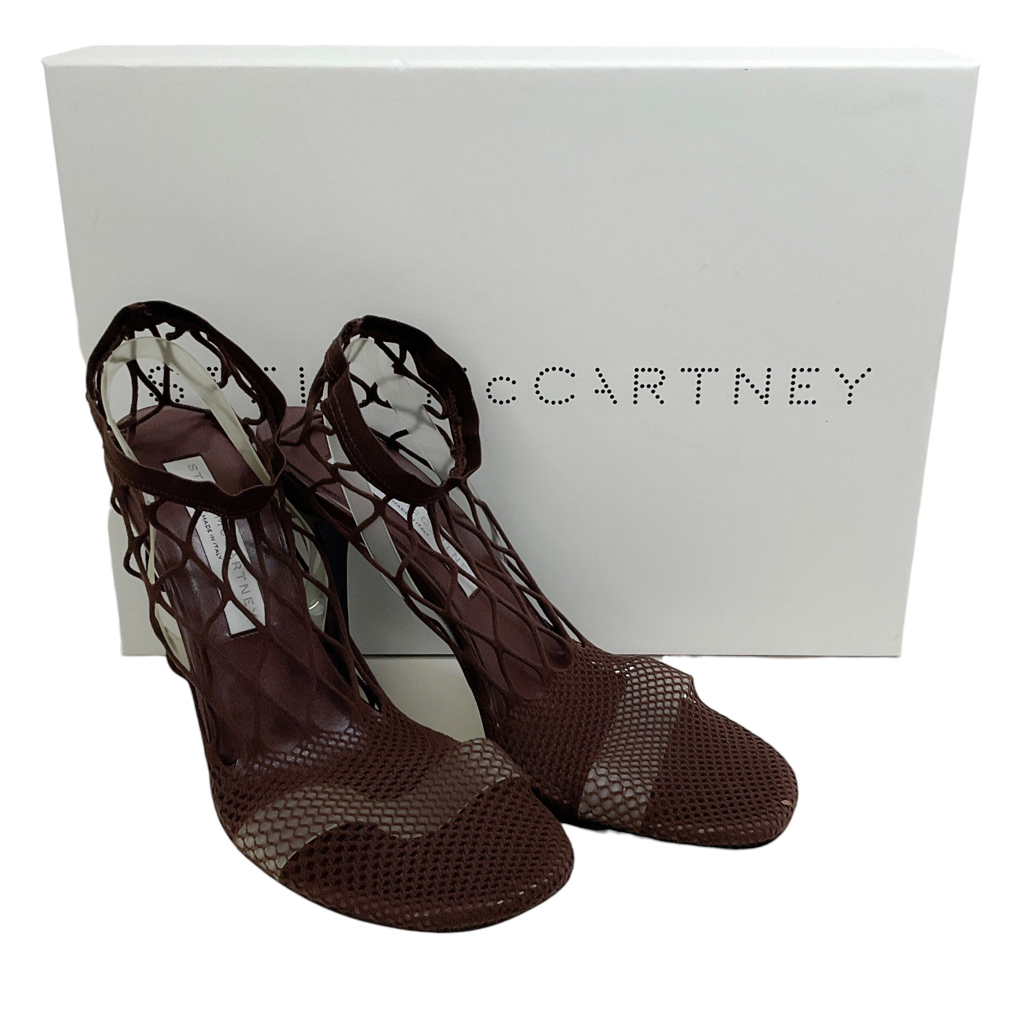 Stella McCartney Chocolate Fishnet Sandals