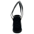 Load image into Gallery viewer, Louis Vuitton Black Mono Canvas Mini Logo Bucket Bag