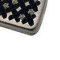 Load image into Gallery viewer, Chanel Silver / Black Pre-Fall 2015 Metiers d'Art Paris-Salzburg Velvet Trimmed Metal Clutch