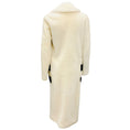 Load image into Gallery viewer, Max Mara Sfilata Ivory / Black Mid Length Lamb Shearling and Lambskin Leather Coat