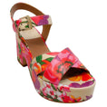 Load image into Gallery viewer, Laurence Dacade Beige / Multi Floral Nadine Platform Sandals
