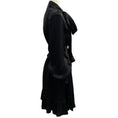 Load image into Gallery viewer, The Vampire's Wife Black Dotted Dress with Tie Belt