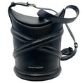 Load image into Gallery viewer, Alexander McQueen Black Leather Curve Bucket Bag