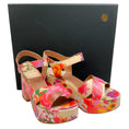 Load image into Gallery viewer, Laurence Dacade Beige / Multi Floral Nadine Platform Sandals
