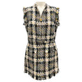 Load image into Gallery viewer, Oscar de la Renta Black Multi 2023 Ribbon Tweed Mini Dress