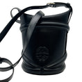 Load image into Gallery viewer, Alexander McQueen Black Leather Curve Bucket Bag