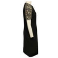 Load image into Gallery viewer, Burberry Charcoal Grey Bejeweled Short Sleeved Midi Dress