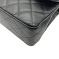 Load image into Gallery viewer, Chanel Black Quilted Caviar Jumbo Single Flap Bag