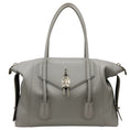 Load image into Gallery viewer, Givenchy Grey Leather Medium Antigona Soft Lock Bag