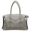 Load image into Gallery viewer, Givenchy Grey Leather Medium Antigona Soft Lock Bag