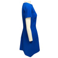Load image into Gallery viewer, Victoria Beckham Royal Blue Short Sleeved Wool and Silk Crepe Mini Dress