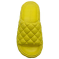 Load image into Gallery viewer, Bottega Veneta Yellow Leather Padded Slide Sandals