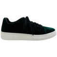 Load image into Gallery viewer, Alaia Green Perforated Velvet Sneakers