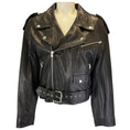 Load image into Gallery viewer, SPRWMN Black Lambskin Leather Moto Zip Jacket