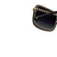 Load image into Gallery viewer, Chanel Dark Grey Gradient Lens Rimless Square Frame Sunglasses with Gold Chain Detail
