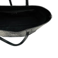Load image into Gallery viewer, Salvatore Ferragamo Black Snakeskin Leather Double Top Handle Tote Handbag