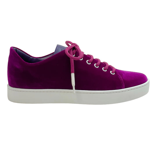 Manolo Blahnik Bright Purple Velvet Samanada Sneakers