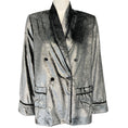 Load image into Gallery viewer, F.R.S For Restless Sleepers Silver Velvet Blazer
