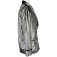 Load image into Gallery viewer, F.R.S For Restless Sleepers Silver Velvet Blazer