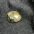 Load image into Gallery viewer, Chanel Navy Blue Pleated Wool and Cashmere Knit Skirt with CC Logo Globe Plate