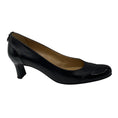 Load image into Gallery viewer, Chanel Vintage Black Quilted Patent Leather Cap Toe Leather Pumps with CC Logo