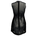 Load image into Gallery viewer, Simone Rocha Black Floral Embroidered Sheer Mesh Tulle Sleeveless Mini Cocktail Dress