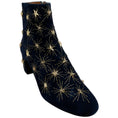 Load image into Gallery viewer, Aquazzura Navy Blue Suede Cosmic Star Booties